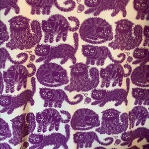 RARE Purple Cats LulaRoe Liv Tee